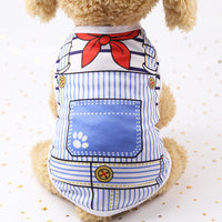 HKM-7848637 Spring Summer Cotton Pet Clothes with Fake Strap ¨C Various Colors & Sizes Available