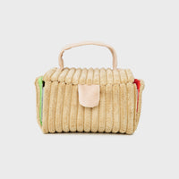 HKM-7848893 Picnic Box Croissant Set Plush Pet Toy with Hidden Food Pockets