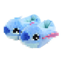 HKM-784915 Comfy Plush Child Slippers for Winter - Soft Stuffed Fluffy Shoes
