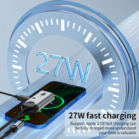 HKM-784979 2-in-1 Audio Adapter for iPhone with 3.5mm Jack and Charging Port