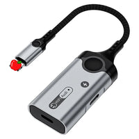HKM-784979 2-in-1 Audio Adapter for iPhone with 3.5mm Jack and Charging Port