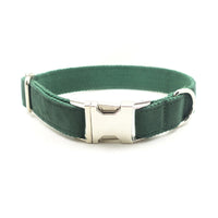 HKM-7850045 Dark Green Polyester Neck Collar for Medium-Sized Dogs - Adjustable Sizes XS to XL