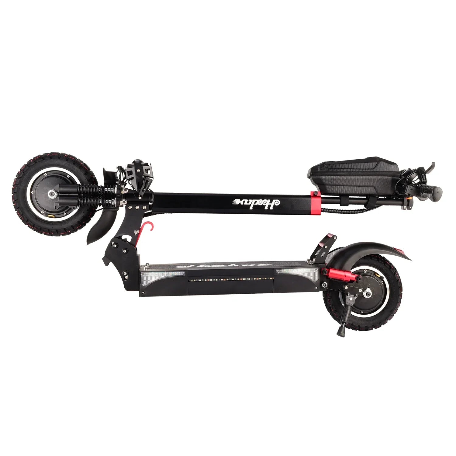 HKM-785107 Dual Motor Electric Scooter 2400W 48V with 60km Range and 55km/h Speed, Foldable Design, 10-Inch Tires, 150kg Load Capacity