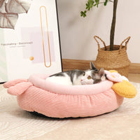 HKM-7852093 Lobster-Inspired Semi-Enclosed Pet Nest for Cats and Dogs, Cozy and Spacious Winter Sleeping Bed
