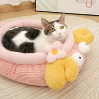 HKM-7852093 Lobster-Inspired Semi-Enclosed Pet Nest for Cats and Dogs, Cozy and Spacious Winter Sleeping Bed
