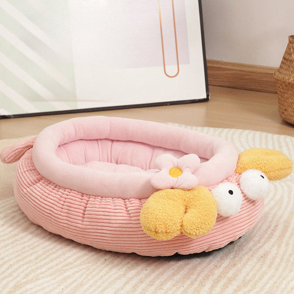 HKM-7852093 Lobster-Inspired Semi-Enclosed Pet Nest for Cats and Dogs, Cozy and Spacious Winter Sleeping Bed