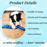 HKM-7852221 Interactive Plush Dog Puzzle Toy for IQ Training and Foraging Instincts