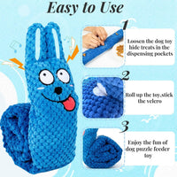 HKM-7852221 Interactive Plush Dog Puzzle Toy for IQ Training and Foraging Instincts