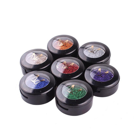 HKM-785299 24 Color Glitter Eye Shadow Powder Set - 14g Total, 1.8g Each Color, Convenient Storage Box