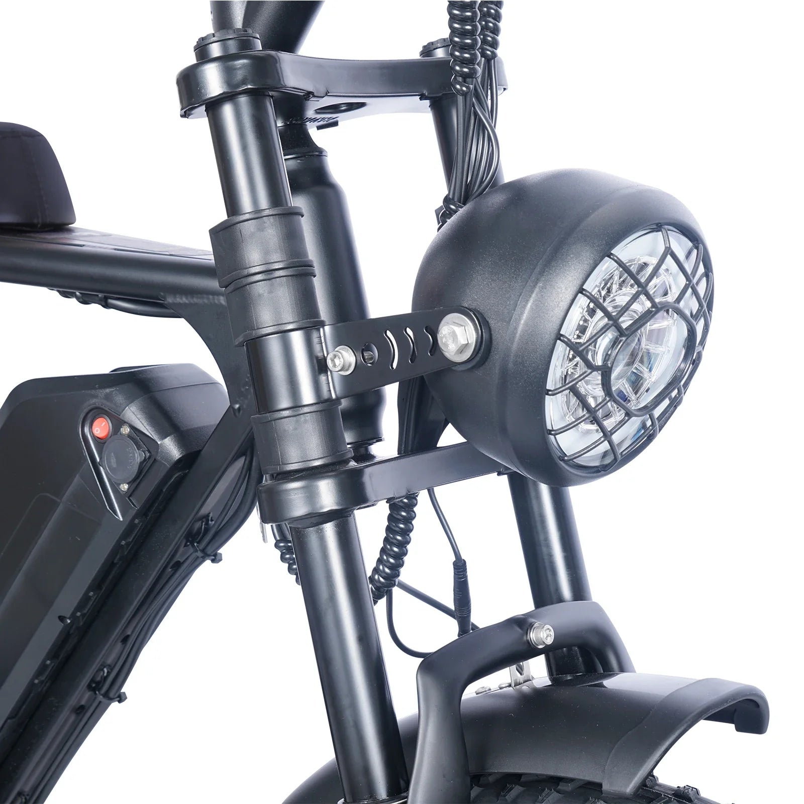HKM-785555 750W Ouxi V8 Electric Fat Tire Bicycle - 20 Inch, 28mph, Shimano 7-Speed, 40-50 KM Range