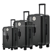 HKM-785619 Durable Lightweight 4-Piece Trolley Luggage Set with Wheels - PC Hard Shell Travel Bags