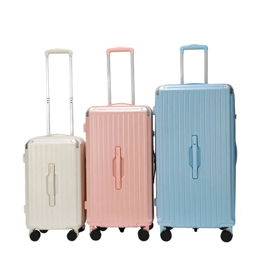 HKM-785619 Durable Lightweight 4-Piece Trolley Luggage Set with Wheels - PC Hard Shell Travel Bags