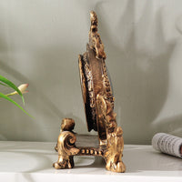 HKM-785747 Retro Resin Desk Clock for Creative Living Room Decor