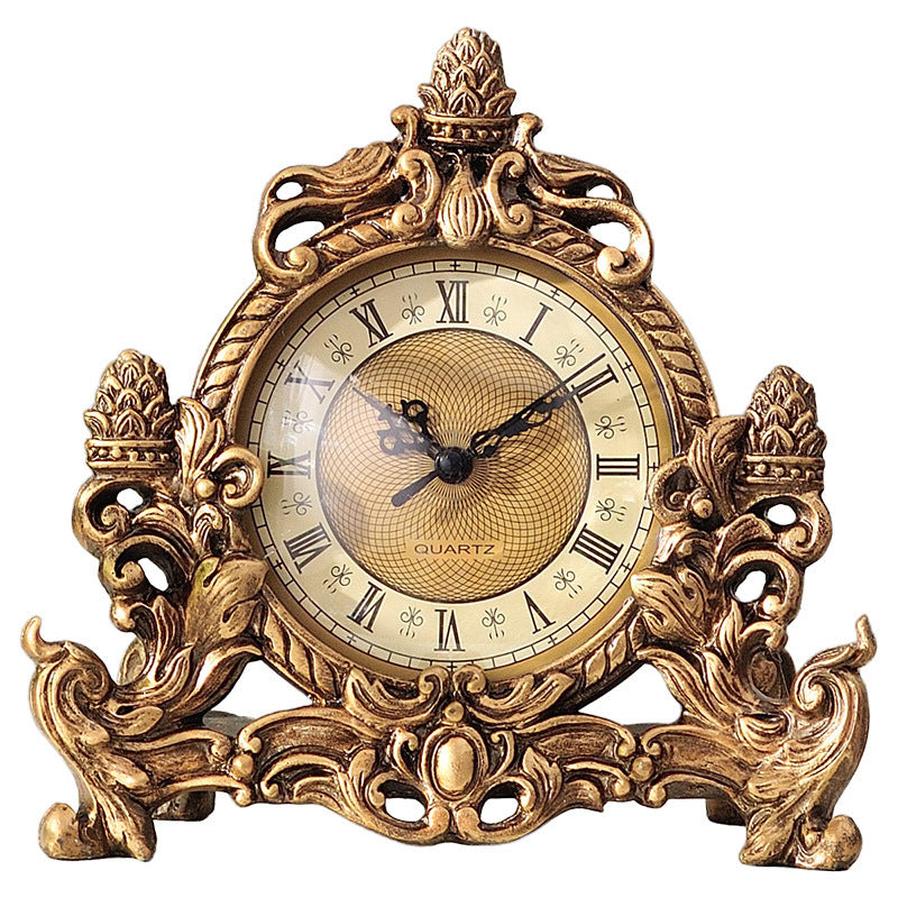 HKM-785747 Retro Resin Desk Clock for Creative Living Room Decor