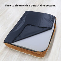 HKM-7857853 All-Season Detachable Pet Bed Mat for Cats - Available in Dark Gray, Blue, and Khaki