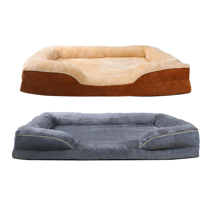 HKM-7857853 All-Season Detachable Pet Bed Mat for Cats - Available in Dark Gray, Blue, and Khaki