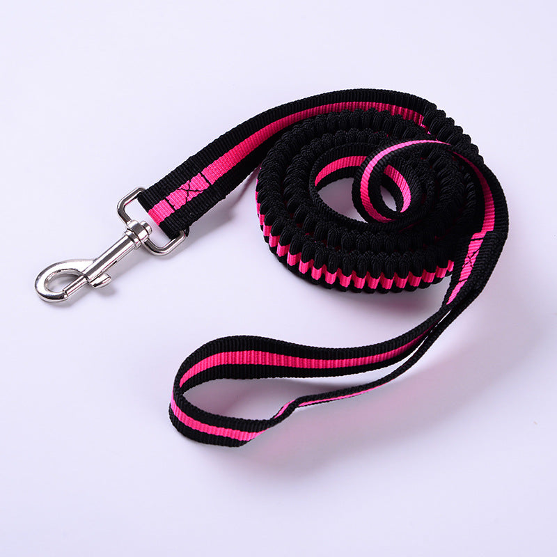 HKM-7859389 Outdoor Elastic Traction Leash for Dogs and Cats - Fiber Material, Available in Sizes S, M, L