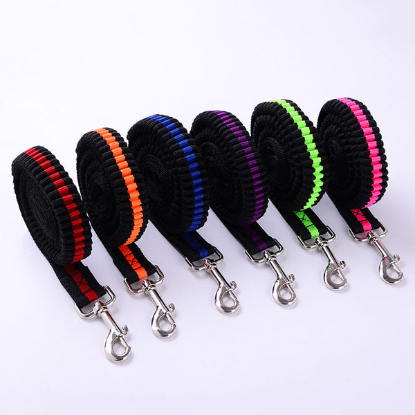 HKM-7859389 Outdoor Elastic Traction Leash for Dogs and Cats - Fiber Material, Available in Sizes S, M, L