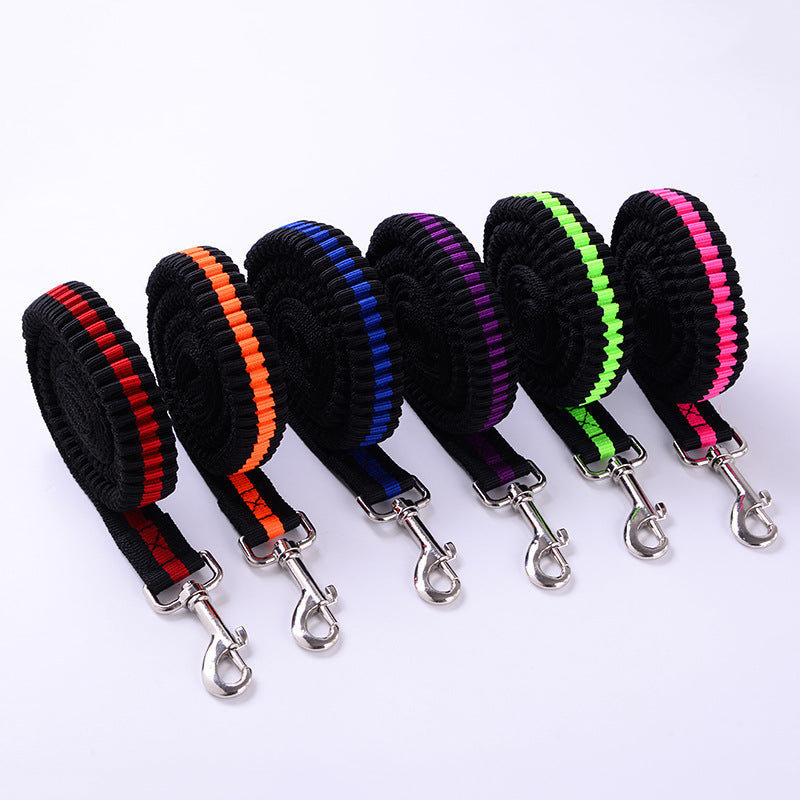 HKM-7859389 Outdoor Elastic Traction Leash for Dogs and Cats - Fiber Material, Available in Sizes S, M, L