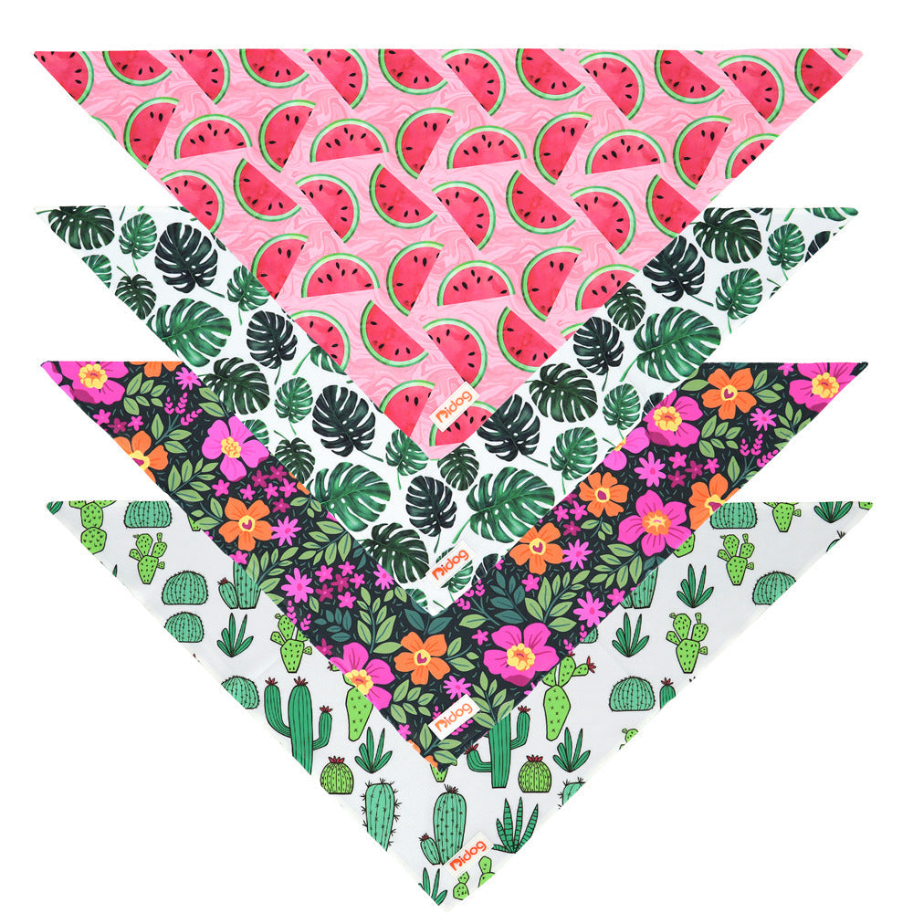HKM-7861821 Stylish Soft Cotton Dog Scarf in Multiple Colors - 57cm