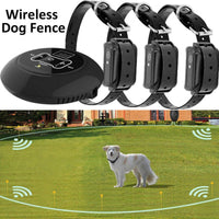 HKM-7862845 Pet Electronic Fence with Adjustable Signal Collar for Dog Training and Bark Control