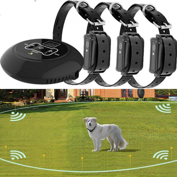 HKM-7862845 Pet Electronic Fence with Adjustable Signal Collar for Dog Training and Bark Control