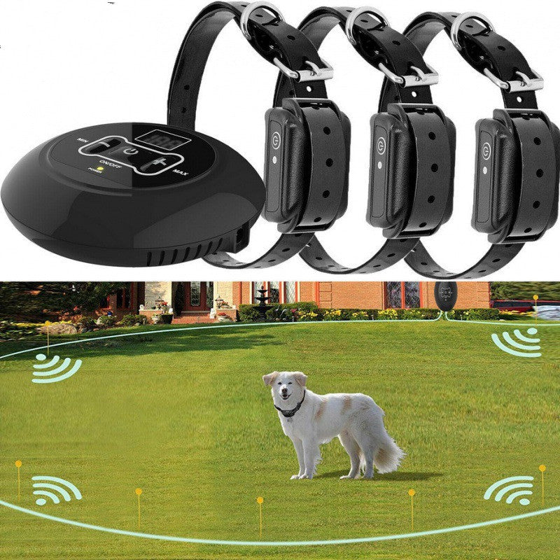HKM-7862845 Pet Electronic Fence with Adjustable Signal Collar for Dog Training and Bark Control