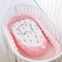 HKM-786387 Foldable Portable Bionic Baby Bed with Removable Cotton, Anti-Pressure Comfort