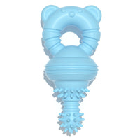 HKM-7864381 TPR Medium Bite-Resistant Pet Toy in Gentle Blue, Cherry Blossom, and Avocado Green