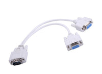 HKM-786451 VGA Splitter Cable - 1 Male to 2 Female for Dual Monitor Setup