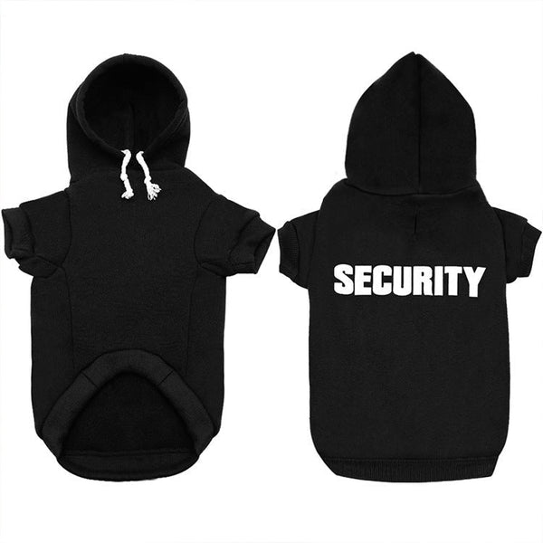HKM-7864637 Casual Cotton Fleece Hooded Teddy Sweatshirt for Pets in Black and Grey