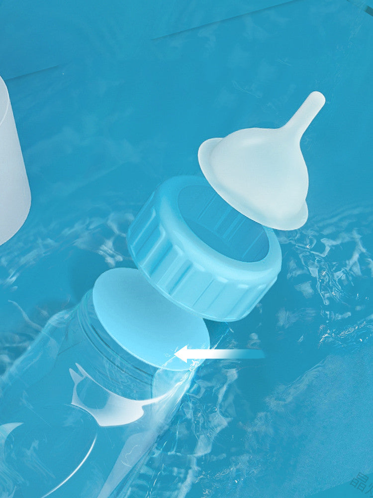 HKM-7865533 Pet Feeding Bottle for Small Dogs and Cats - Transparent Silicone Pacifier with No Holes