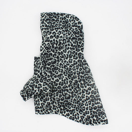 HKM-7865917 Leopard Print Trench Coat for Dogs ¨C Stylish Polyester Pet Clothing in Multiple Sizes