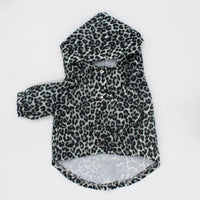 HKM-7865917 Leopard Print Trench Coat for Dogs ¨C Stylish Polyester Pet Clothing in Multiple Sizes