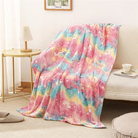 HKM-7866173 Cozy Flannel Glow-in-the-Dark Blanket for Comfortable Naps in Fun Designs