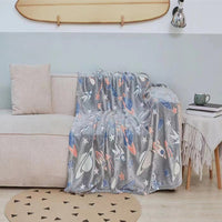 HKM-7866173 Cozy Flannel Glow-in-the-Dark Blanket for Comfortable Naps in Fun Designs