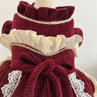 HKM-7867709 Custom Handmade Retro Style Pet Clothing in Multiple Sizes