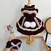 HKM-7867709 Custom Handmade Retro Style Pet Clothing in Multiple Sizes