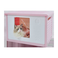 HKM-7868989 Outdoor Waterproof Pet Bed for Dogs and Cats - 60.5x42x40.5cm, Pink, Blue, Green