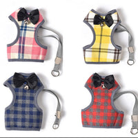 HKM-7869117 Breathable Pet Vest with Leash for Small Dogs and Cats - Cotton Mesh, Available in Pink, Yellow, Blue, Red