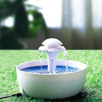 HKM-7871165 Pet Water Fountain - White ABS Design for Cats and Dogs, 20x20x15CM