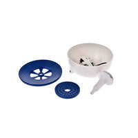 HKM-7871165 Pet Water Fountain - White ABS Design for Cats and Dogs, 20x20x15CM