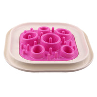 HKM-7871293 Slow Feed Anti-Choking Dog Bowl - Snail Shape Plastic Feeder for Healthy Eating