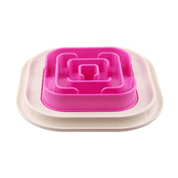 HKM-7871293 Slow Feed Anti-Choking Dog Bowl - Snail Shape Plastic Feeder for Healthy Eating