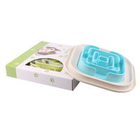 HKM-7871293 Slow Feed Anti-Choking Dog Bowl - Snail Shape Plastic Feeder for Healthy Eating