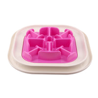 HKM-7871293 Slow Feed Anti-Choking Dog Bowl - Snail Shape Plastic Feeder for Healthy Eating