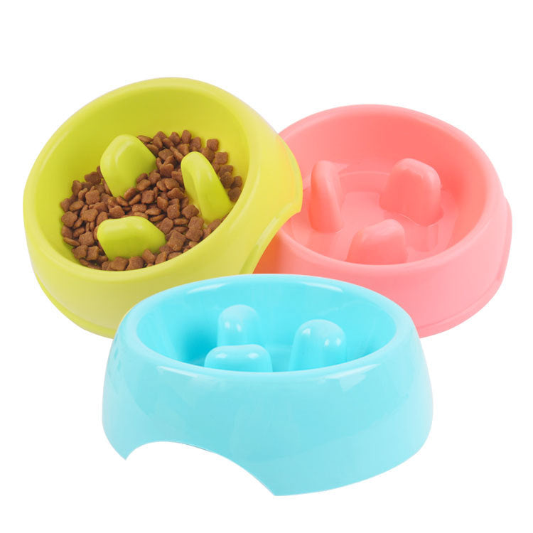 HKM-7871293 Slow Feed Anti-Choking Dog Bowl - Snail Shape Plastic Feeder for Healthy Eating