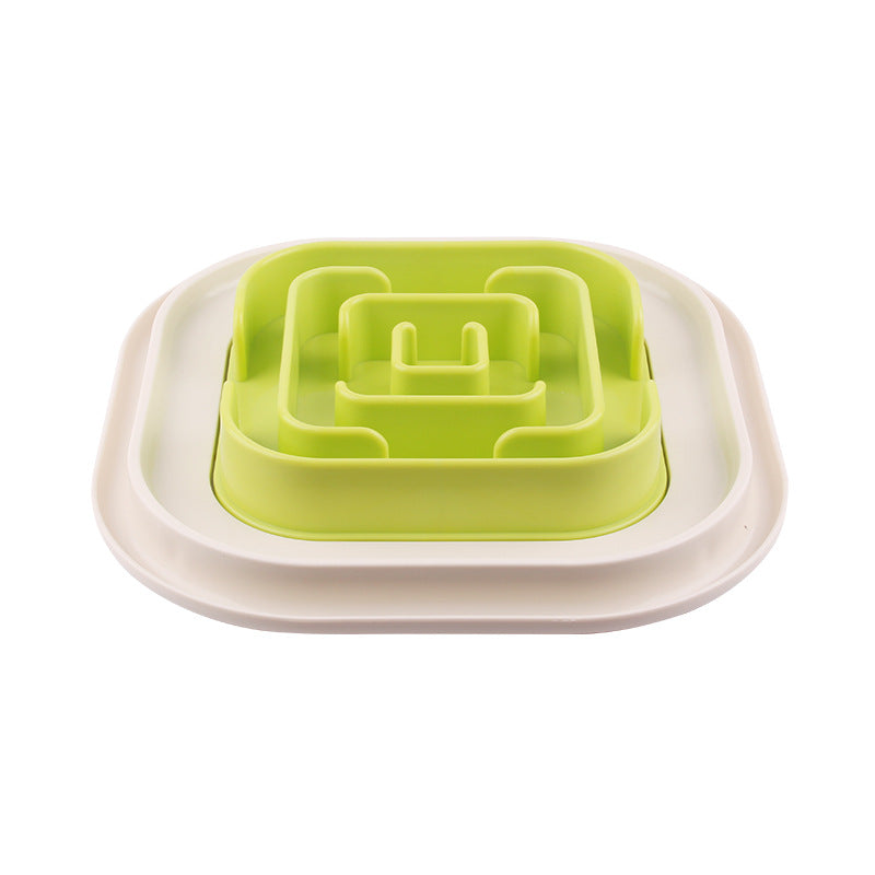 HKM-7871293 Slow Feed Anti-Choking Dog Bowl - Snail Shape Plastic Feeder for Healthy Eating