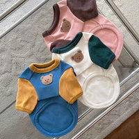 HKM-7871677 Casual Fashion Personality Pet T-Shirt for Small Dogs - Available in White, Blue, Pink