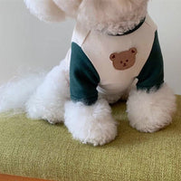 HKM-7871677 Casual Fashion Personality Pet T-Shirt for Small Dogs - Available in White, Blue, Pink